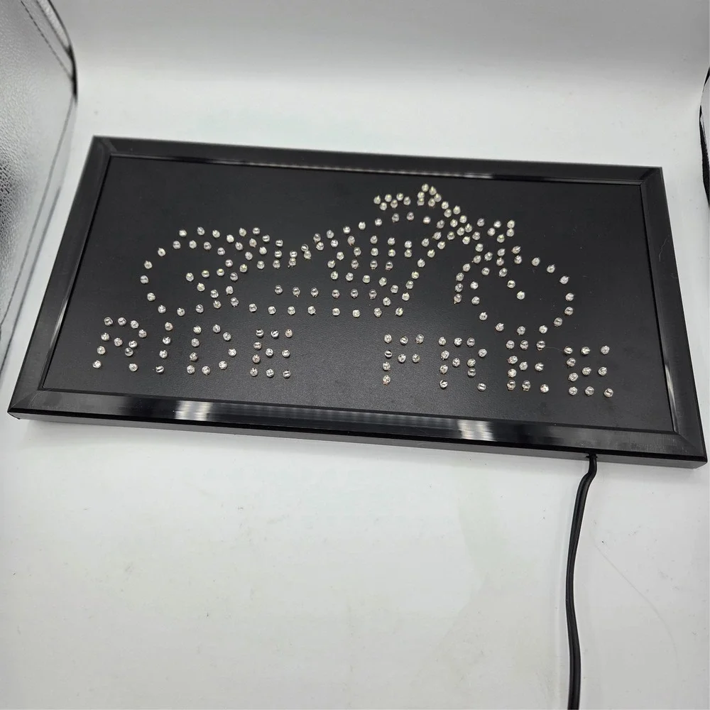 Animated Motion Lighted Motorcycle Sign